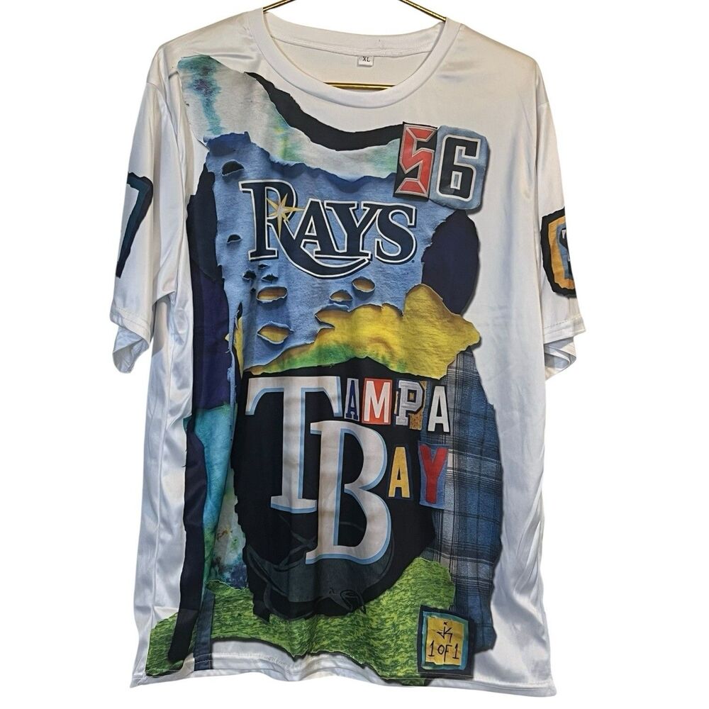 Tampa Bay Rays Arozarena 56 Graphic Shirt Lightweight Classic XL White Baseball⚾